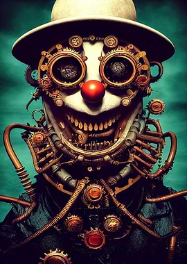 27 Steampunk Evil Clown