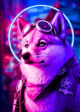dog cyberpunk