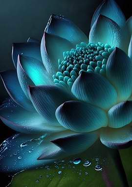 Colorful lotus flowers
