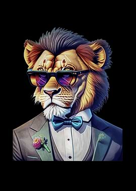 Lion Cat Cool Sunglasses