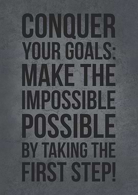 Conquer Your Goals