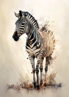 Zebra Watercolor