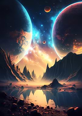 Double Planet Landscape