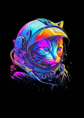 Cat Cats Astronaut Space