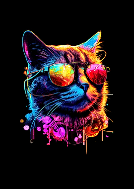 Cool Cat Sunglasses Kitty