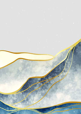 Abstract Mountain art