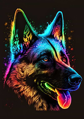 Dog Neon Animal