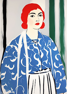 Fashionable Redhead Poster