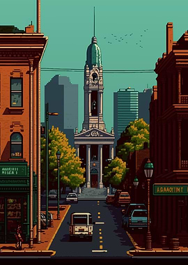 Hamilton Pixel art
