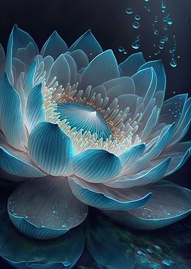 Colorful lotus flowers