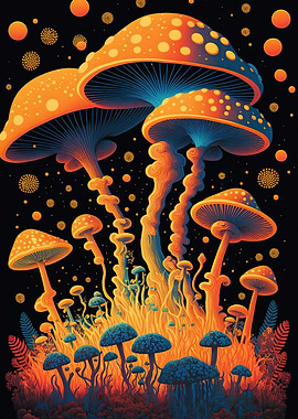 psychedelic mushroom fores