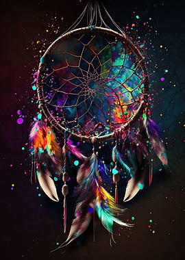 Colouful dreamcatcher