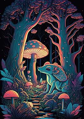 psychedelic mushroom fores