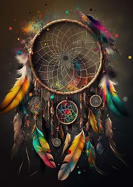 Colouful dreamcatcher