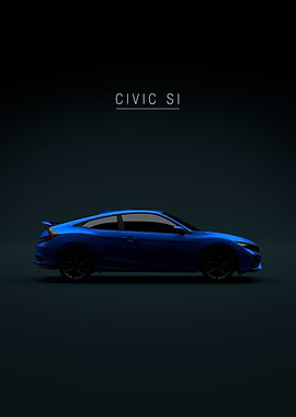 2020 Civic Si Coupe Blue