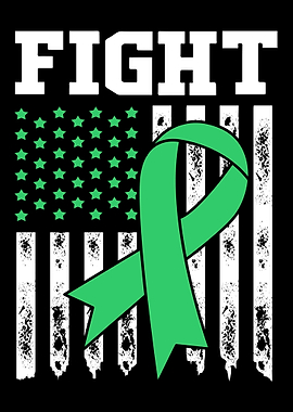 Green Ribbon American Flag