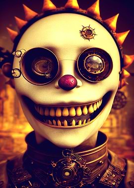 37 Steampunk Evil Clown