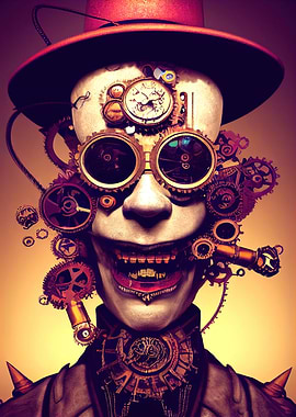 38 Steampunk Evil Clown