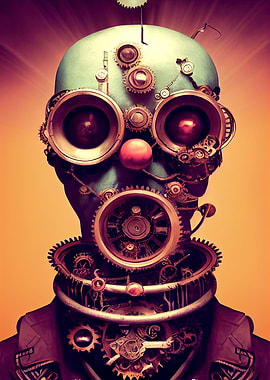 40 Steampunk Evil Clown