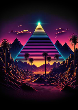 A Retrowave Pyramid