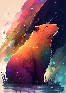 Capybara Colorful
