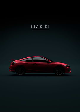 2020 Civic Si Coupe Red