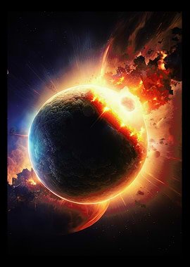 Earth Cashing into The Sun