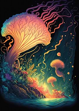 psychedelic mushroom fores