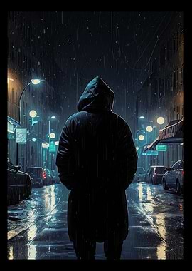 Mysterious Man Alone in