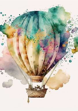 Balloon watercolor