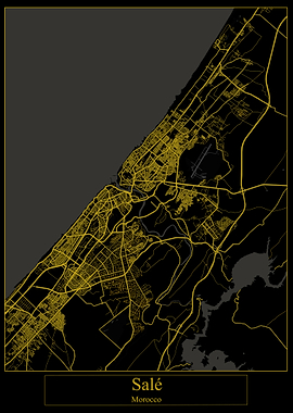 Sale Morocco Gold Map