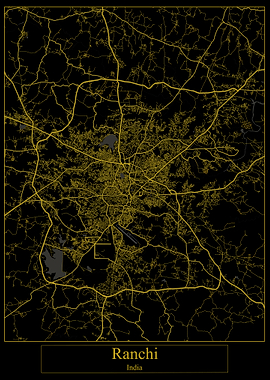 Ranchi India Gold Map