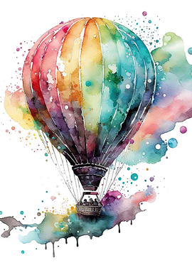 Balloon watercolor
