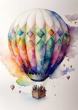 Balloon watercolor