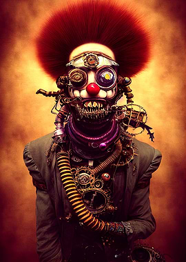 47 Steampunk Evil Clown