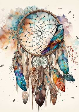 Colorful dreamcatcher