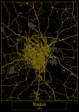 Rajkot India Gold Map