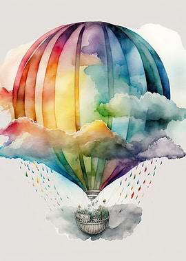 Balloon watercolor