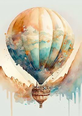 Balloon watercolor