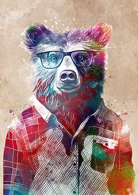 Bear animal art