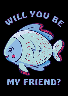 The fish is looking for a