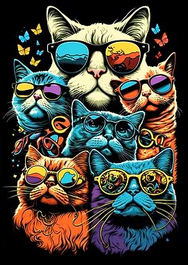 The Cats Wear Glasses
