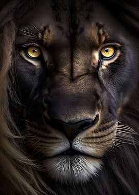 lion king face poster