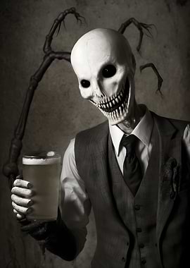 Slenderman cheers Beer