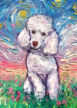 Dog Starry Night Van Gogh