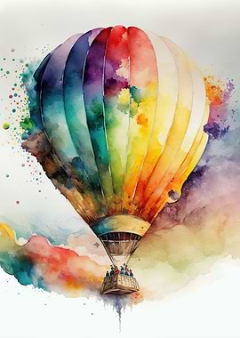 Balloon watercolor