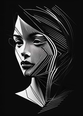 Dark and White face girl