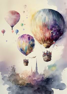 Balloon watercolor