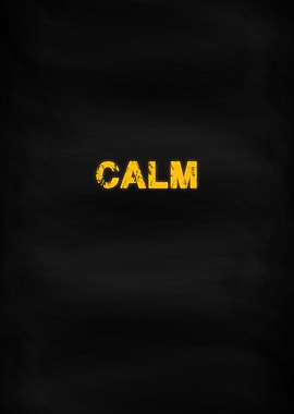 Calm Motivation Word