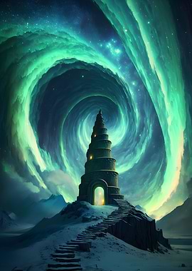 Abstract Northern Lights